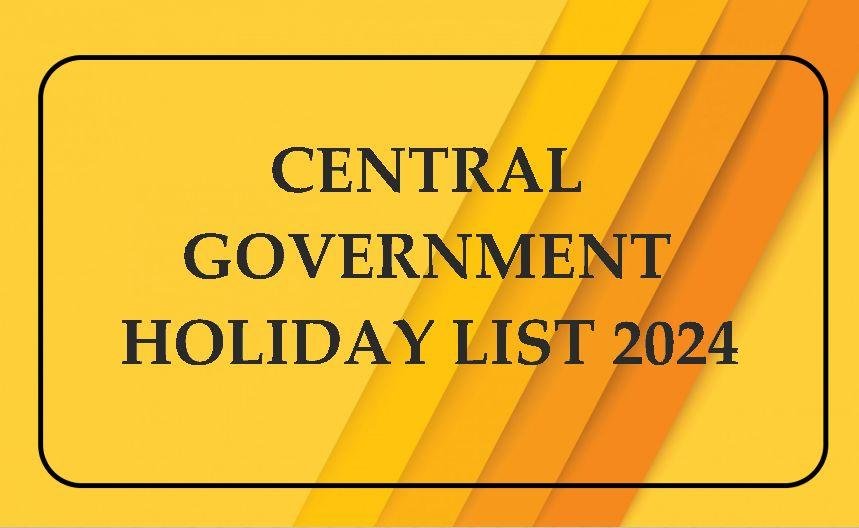 Central Govt Holidays 2024 PDF Central Government Holiday Calendar
